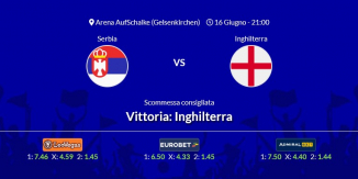 Consigli per Serbia vs Inghilterra: domenica 16 giugno 2024 - Euro 2024
